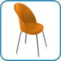 Cadeira Gogo Basic 4 p�s cromada. Seu design se integra aos mais diversos ambientes como �reas de comunica��o, restaurantes, salas de treinamento, �reas de lazer, copas, lanchonetes e caf�s, entre outros. Por ser injetada em polipropileno, � de f�cil limpeza e manuten��o e extremamente resistente. Dispon�vel tamb�m com estrutura fixa preta, prata ou cromada.