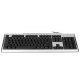 Teclado Multim�dia Preto Prata