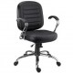 Cadeiras Chrome diretor girat�ria cromada costuras horizontais