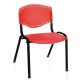 Cadeira empilh�vel pl�stica tubular preto