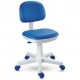 Cadeira Girat�ria Kid�s Color - Courino Azul base Branca