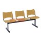 Longarinas Pl�sticas 3 Lugares Marron Transl�cido - ISO 123 - Longarina Pl�stica 3 Lugares