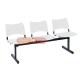 Longarinas Pl�sticas 3 Lugares Branco S�lido - ISO 123 - Longarina Pl�stica 3 Lugares