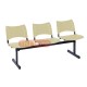 Longarinas Pl�sticas 3 Lugares Bege S�lido - ISO 123 - Longarina Pl�stica 3 Lugares