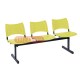 Longarinas Pl�sticas 3 Lugares Amarelo S�lido - ISO 123 - Longarina Pl�stica 3 Lugares