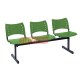 Longarinas Pl�sticas 3 Lugares Verde S�lido - ISO 123 - Longarina Pl�stica 3 Lugares