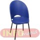 Cadeira Gogo 4 p�s ep�xi preto azul