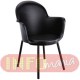Cadeira Gogo 4 p�s com bra�o ep�xi preto preta