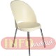 Cadeira Gogo 4 p�s cromada bege