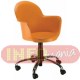 Cadeira Gogo girat�ria cromada laranja