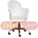 Cadeira Gogo girat�ria cromada branco