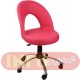 Cadeira Gogo estofada girat�ria cromada rosa pink