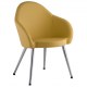 Cadeira Gogo estofada cromada 4 p�s