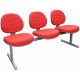 Longarinas costuradas secret�ria executiva 3 lugares