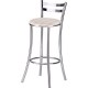 Banquetas cromadas Sidamo SD 310 listrado branco b�ge