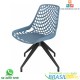Cadeira Beau Design azul girat�ria com sapata