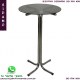 Bistr� alto cromado base em X