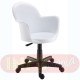 Cadeira Gogo bra�o girat�ria preta polipropileno branco