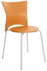 Cadeira bistr� Rhodes polipropileno laranja