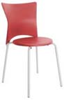 Cadeira bistr� Rhodes polipropileno vermelho
